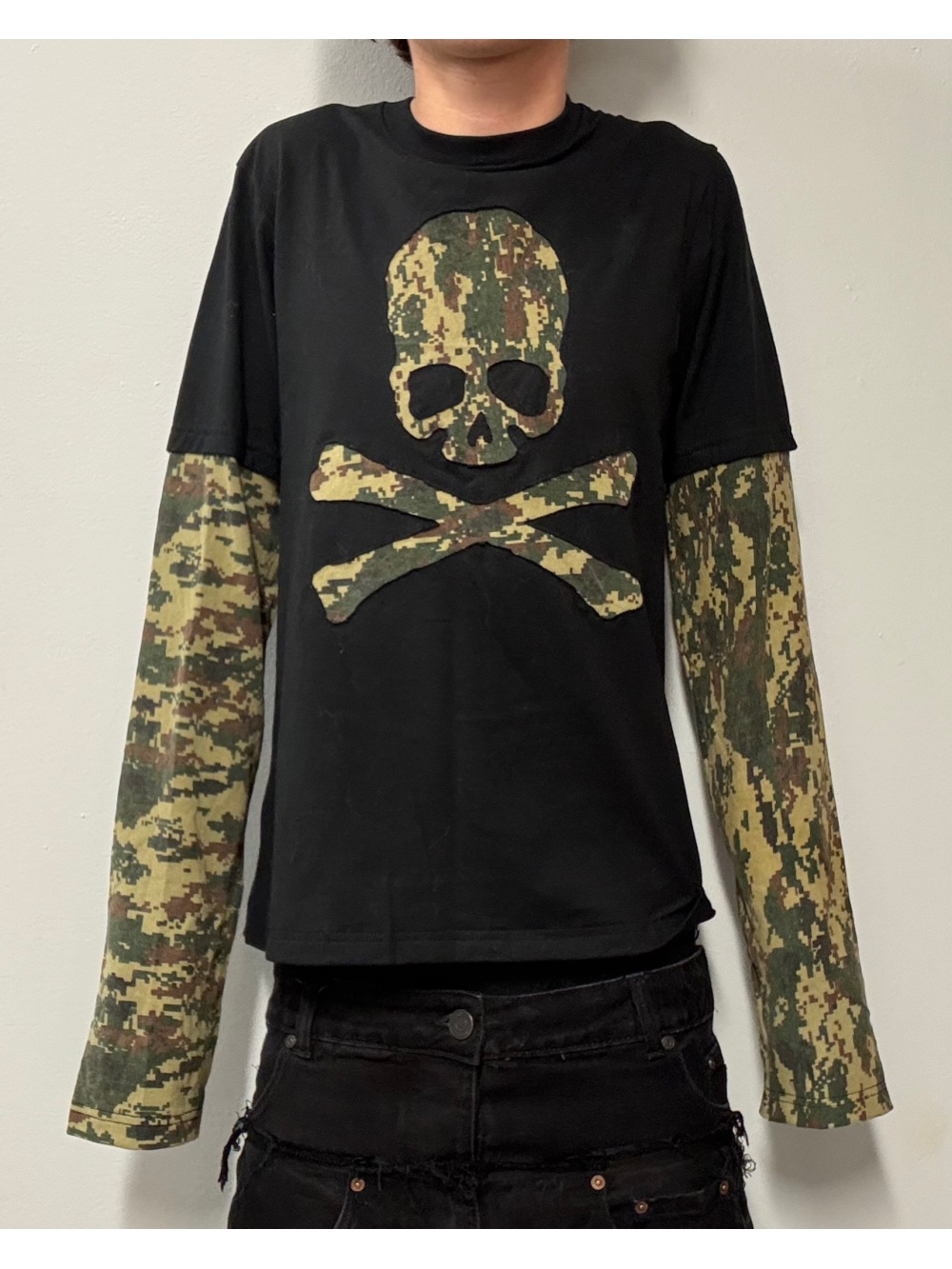 Street Fashion Punk - 2026 nuevo esqueleto de camuflaje retro