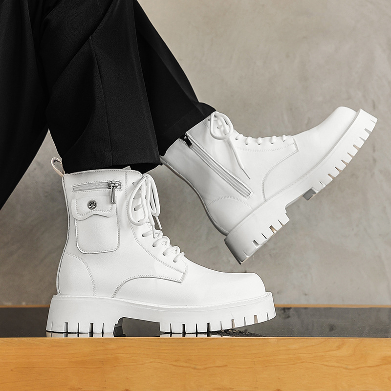 Street Fashion Punk - 2025 tendencia hombres botas zapatillas de