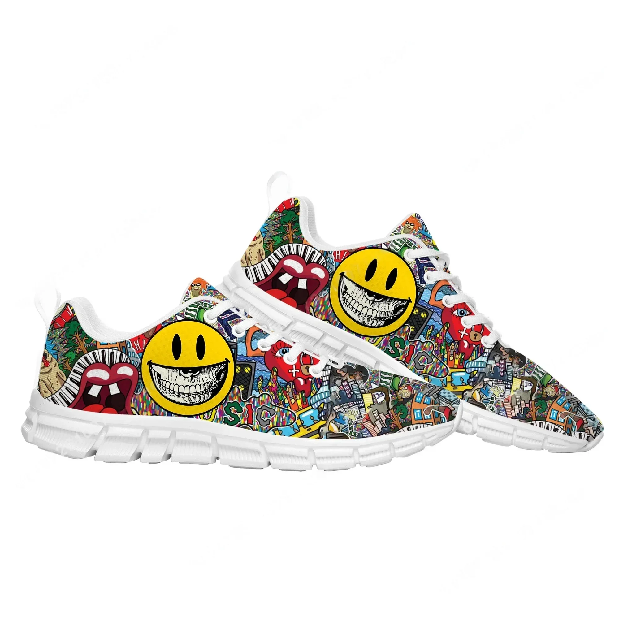Street Fashion Art - Zapatillas deportivas con grafiti de arte
