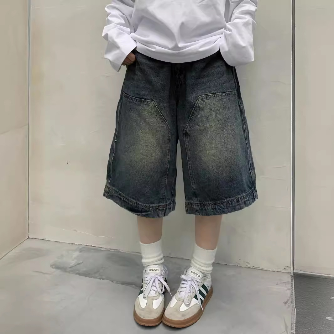 Street Fashion Art - Pantalones cortos vaqueros holgados Vintage Y2K