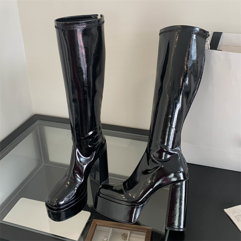 Street Fashion Punk - Eilyken, botas hasta la rodilla con