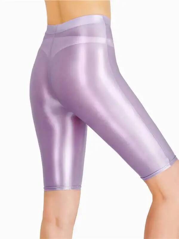 Fashion Street Yoga - Nuevos pantalones cortos de malla brillante