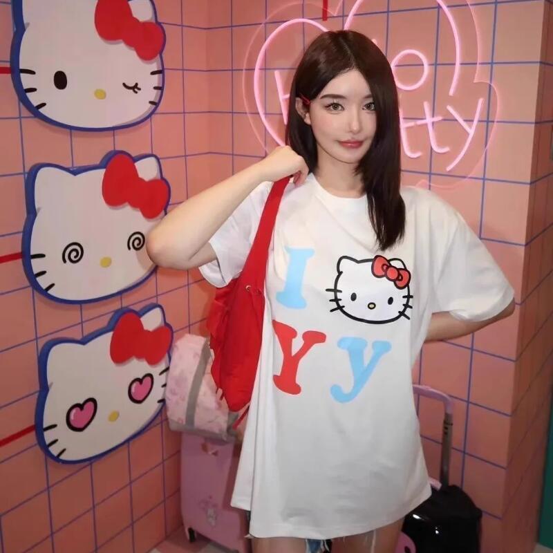 Street Fashion Casual - Camiseta Unisex de Manga Corta Sanrio
