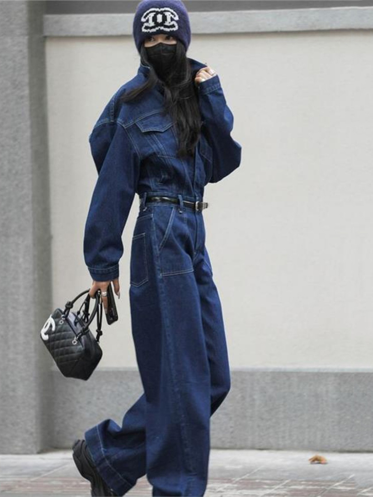 Street Fashion Jeans Women - Mono vaquero callejero para mujer, peleles