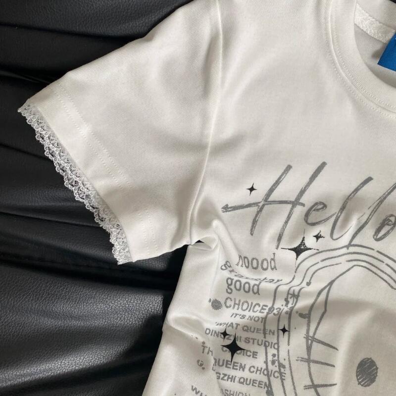Camiseta de manga corta de enc - Street Fashion Casual reseña y precio