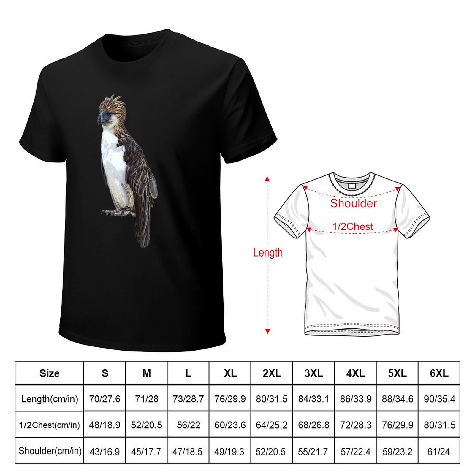 Camiseta con Diseño de Águila  - Street Fashion Philippines reseña y precio