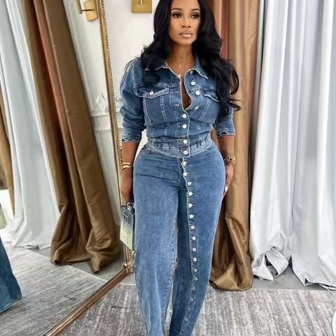 Conjunto de Jeans para Mujer,  - Street Fashion Jeans Women reseña y precio