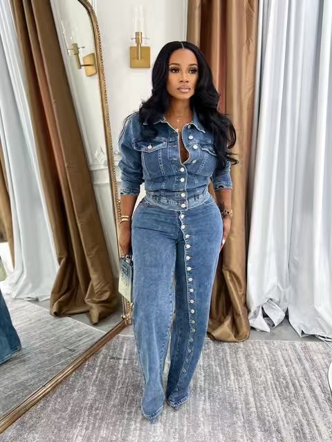 Conjunto de Jeans para Mujer,  - Street Fashion Jeans Women reseña y precio