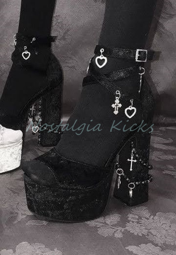 Sandalias góticas de tacón alt - Street Fashion Punk reseña y precio