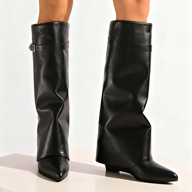 Botas hasta la rodilla de cuer - Street Fashion Punk reseña y precio