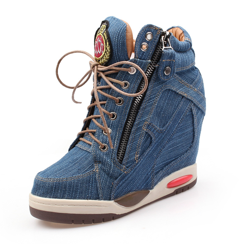 Botines de mezclilla de 9 cm c - Street Fashion Lady reseña y precio
