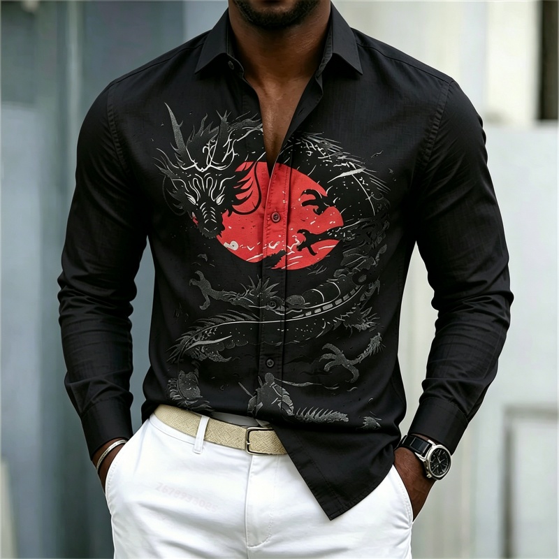 Camisa de Hombre 2026, Blanca, - Street Fashion Casual reseña y precio
