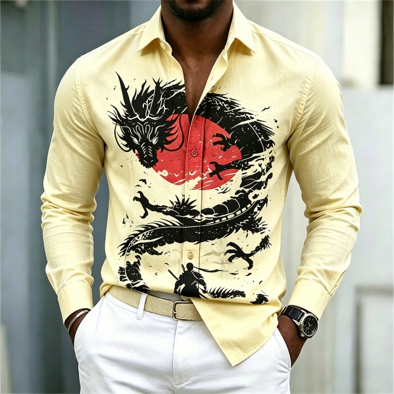 Camisa de Hombre 2026, Blanca, - Street Fashion Casual reseña y precio