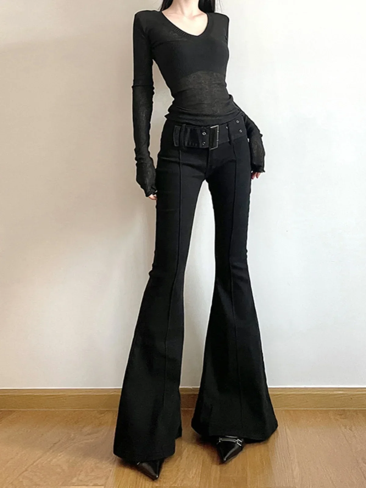Pantalones Vaqueros Negros de  - Fashion Street Yoga reseña y precio