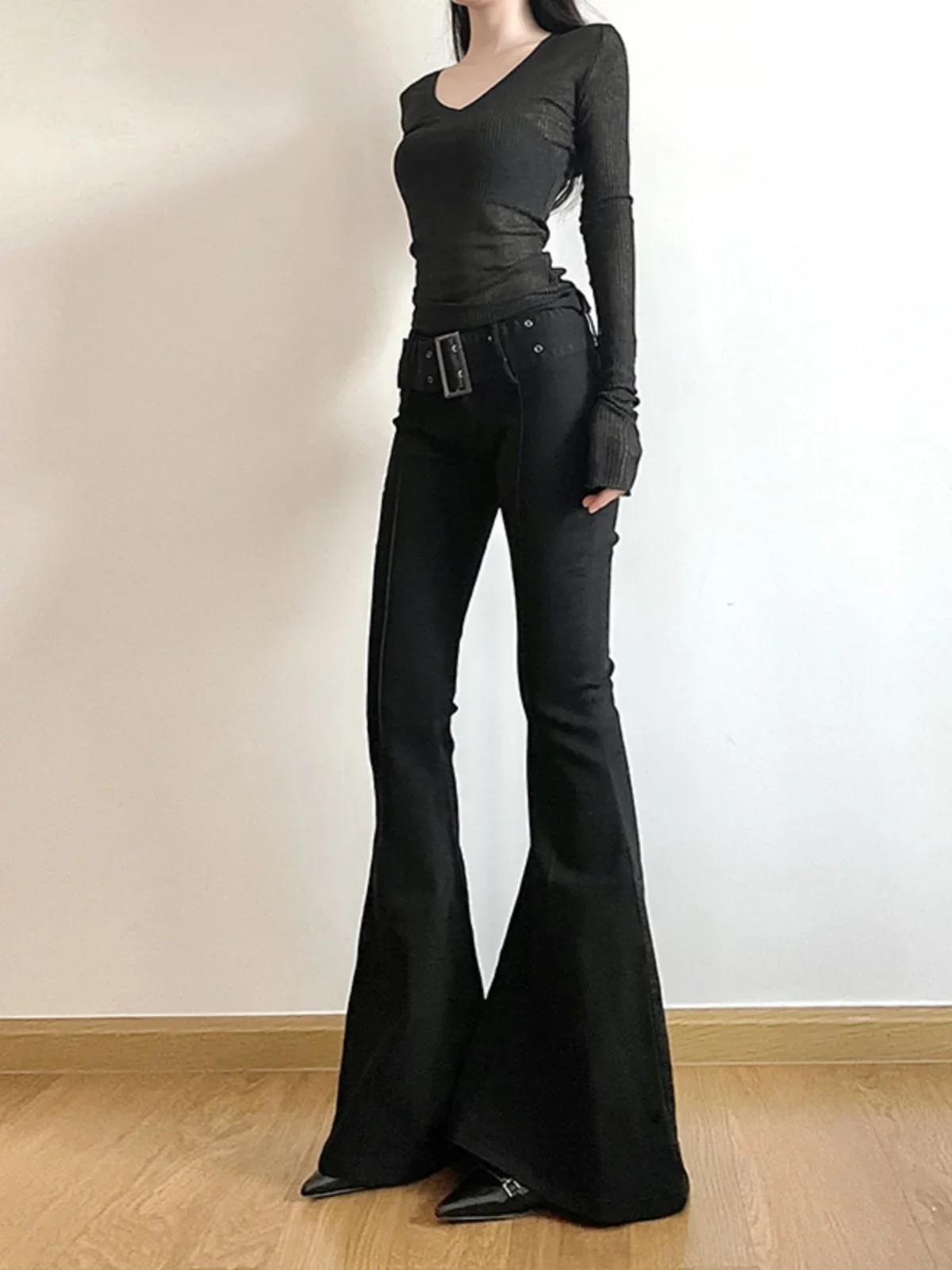 Pantalones Vaqueros Negros de  - Fashion Street Yoga reseña y precio