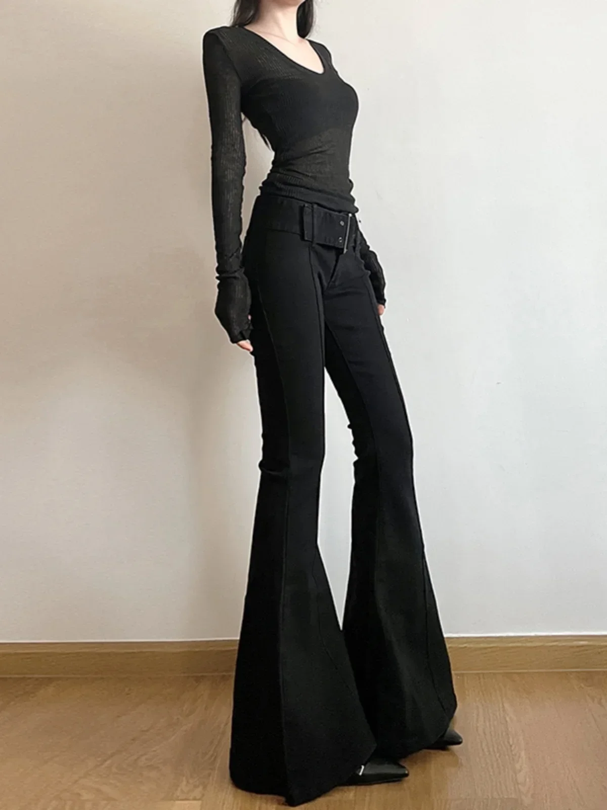 Pantalones Vaqueros Negros de  - Fashion Street Yoga reseña y precio