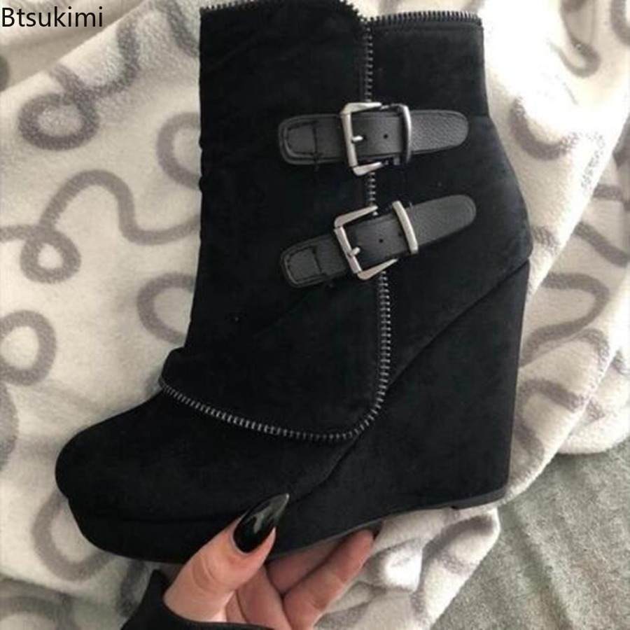 Nuevas botas gruesas de mujer  - Street Fashion Lady reseña y precio