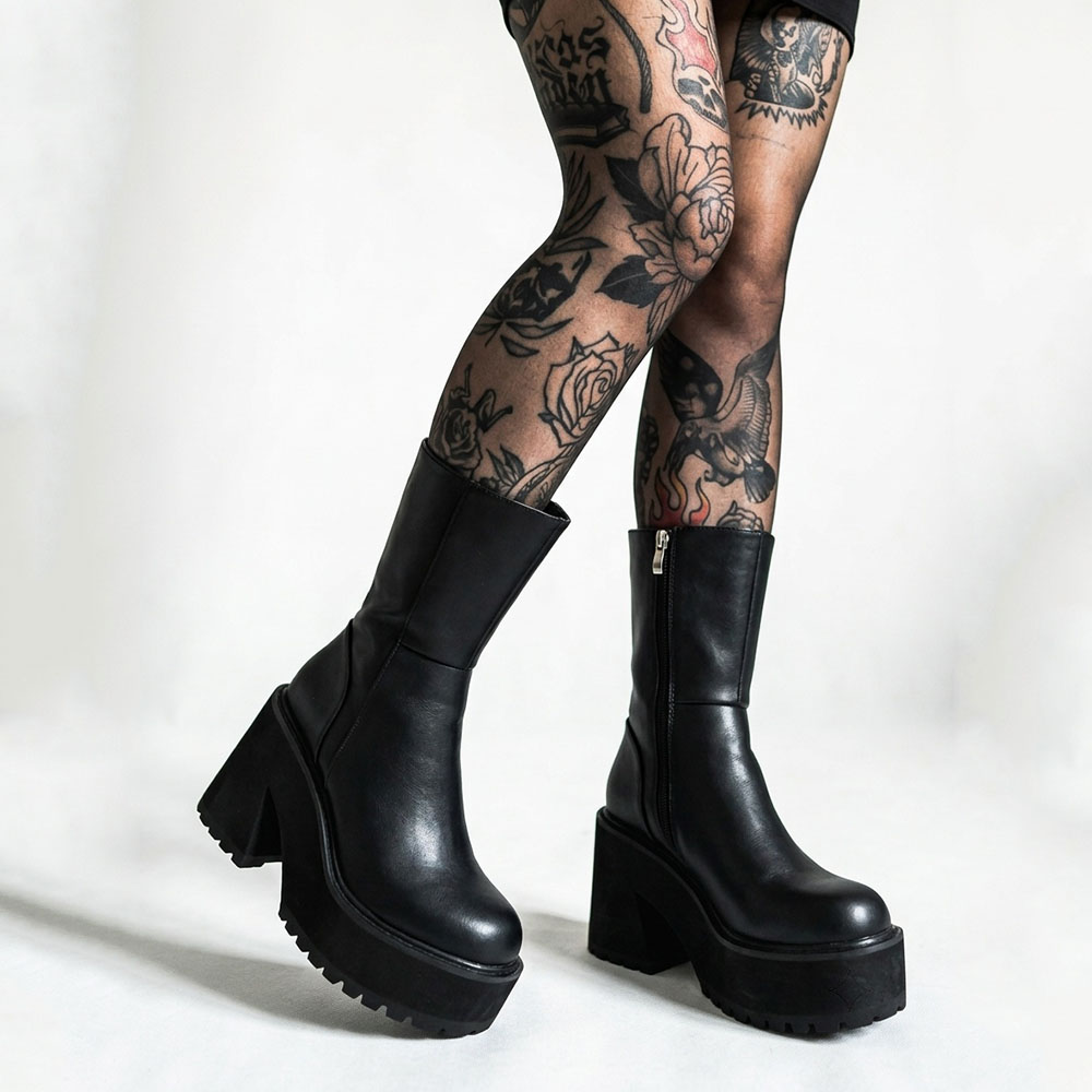 Botas de Combate con Plataform - Street Fashion Punk reseña y precio