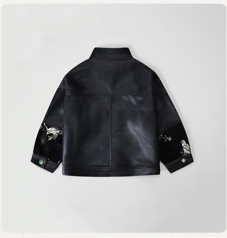 Chaqueta de cuero Pu con borda - Street Fashion News reseña y precio