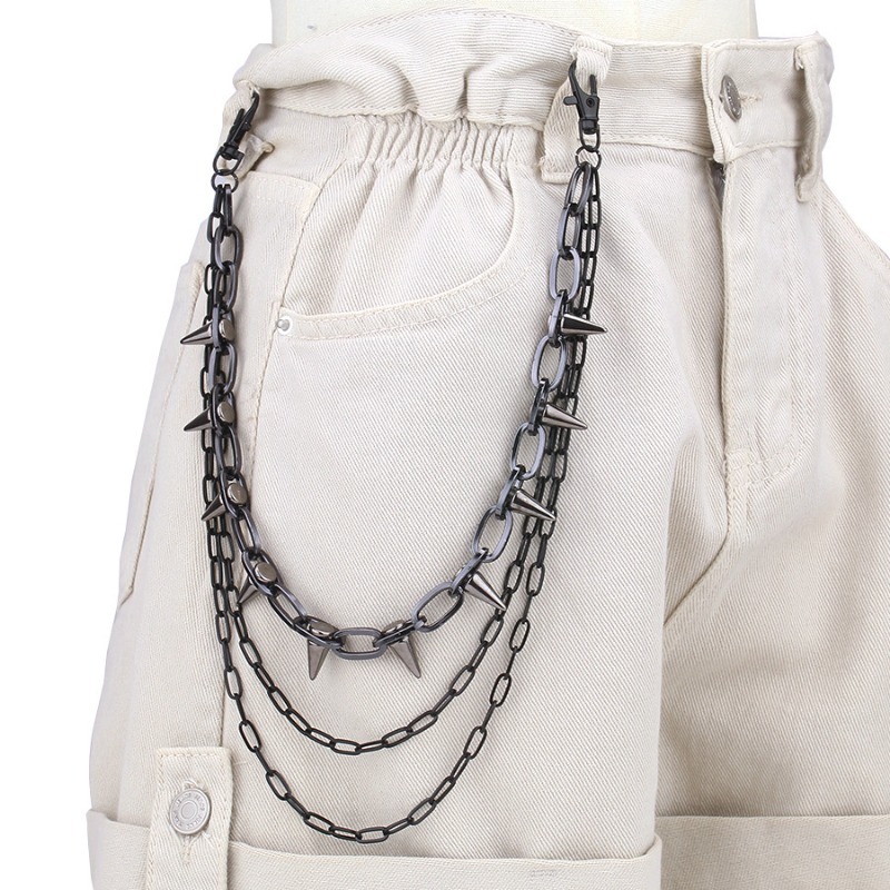 Hip Hop Punk Rock pantalones d - Street Fashion Jeans Women reseña y precio