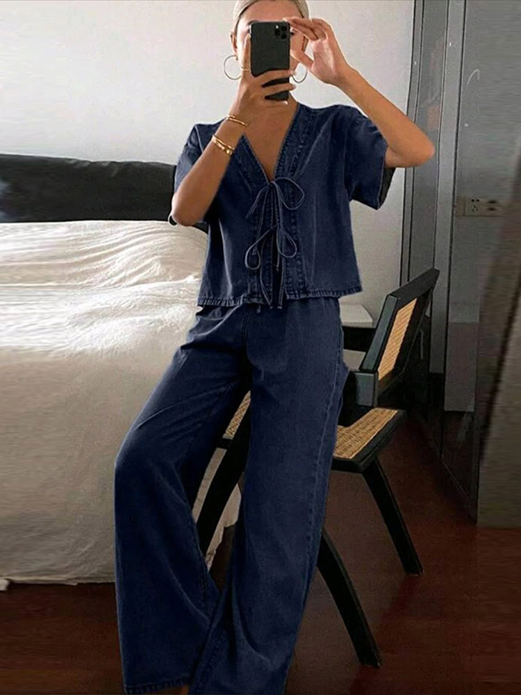 Conjunto de Camisa Casual de M - Street Fashion Jeans Women reseña y precio