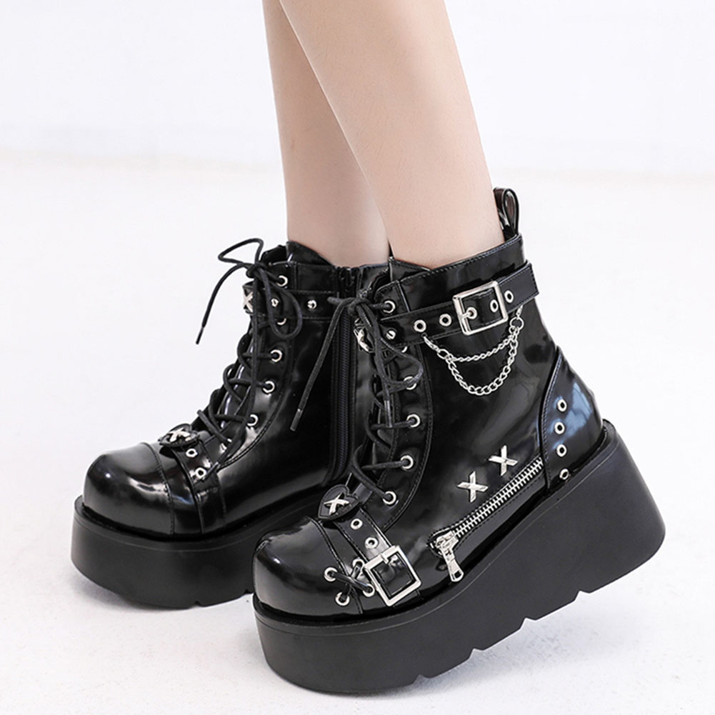 Botines de plataforma góticos  - Street Fashion Lady reseña y precio
