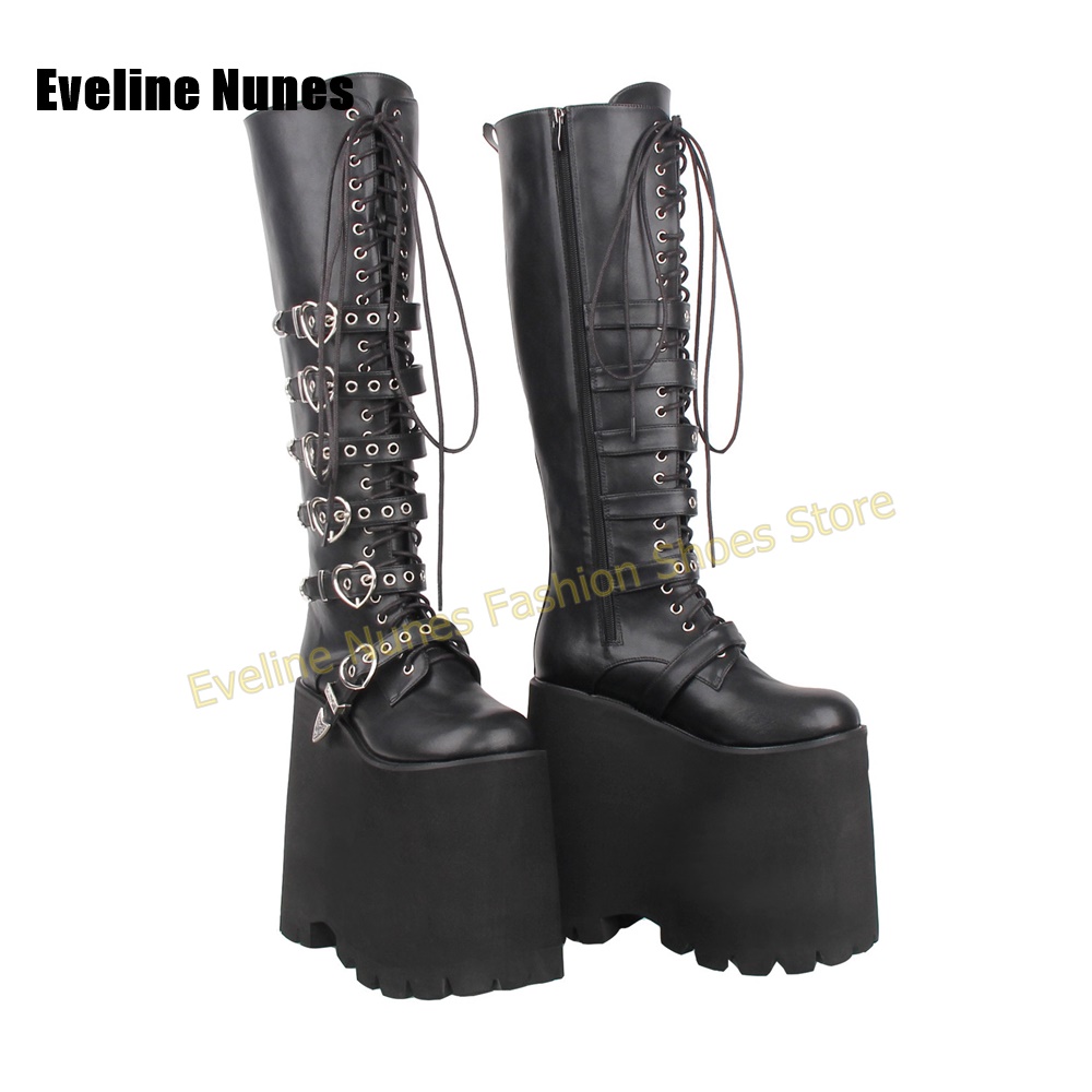 Botas de Plataforma Altas Esti - Street Fashion Punk reseña y precio