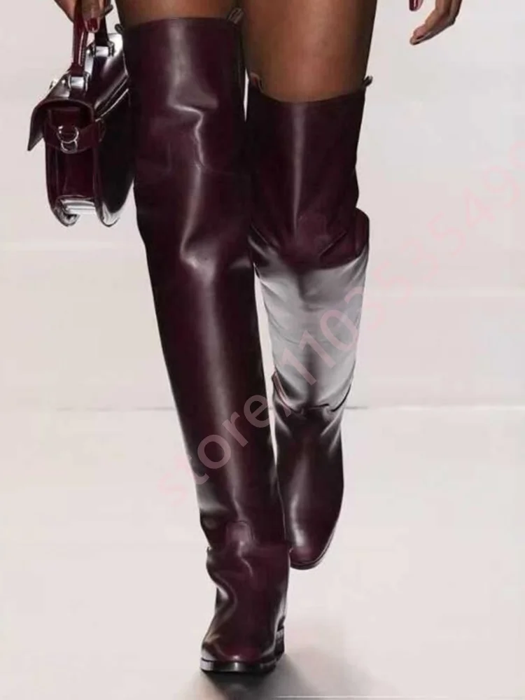 2025 botas de cuero por encima - Street Fashion Lady reseña y precio