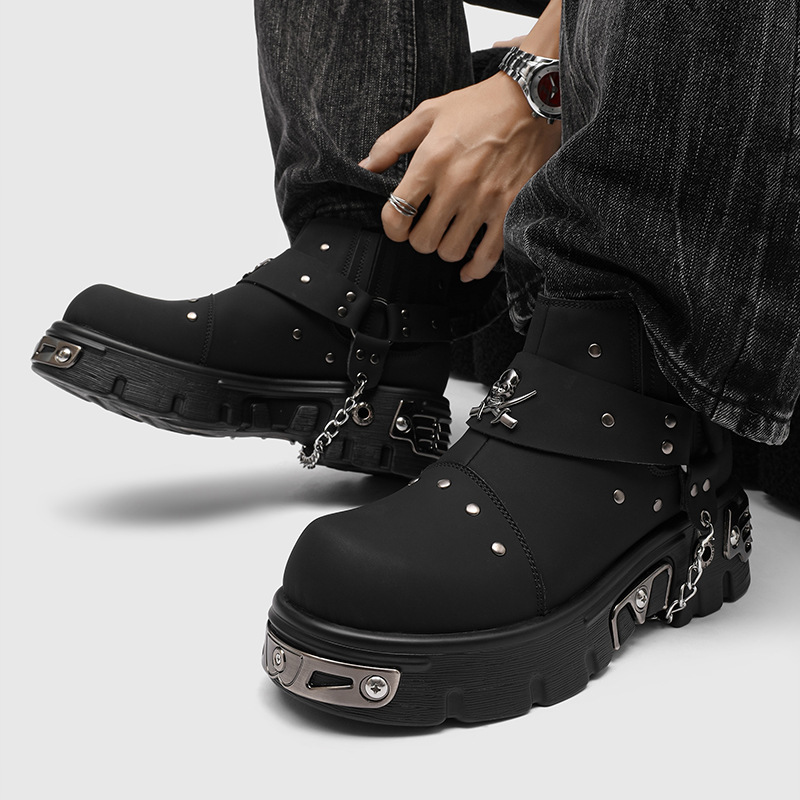 Botas de Motociclista de Metal - Street Fashion Punk reseña y precio