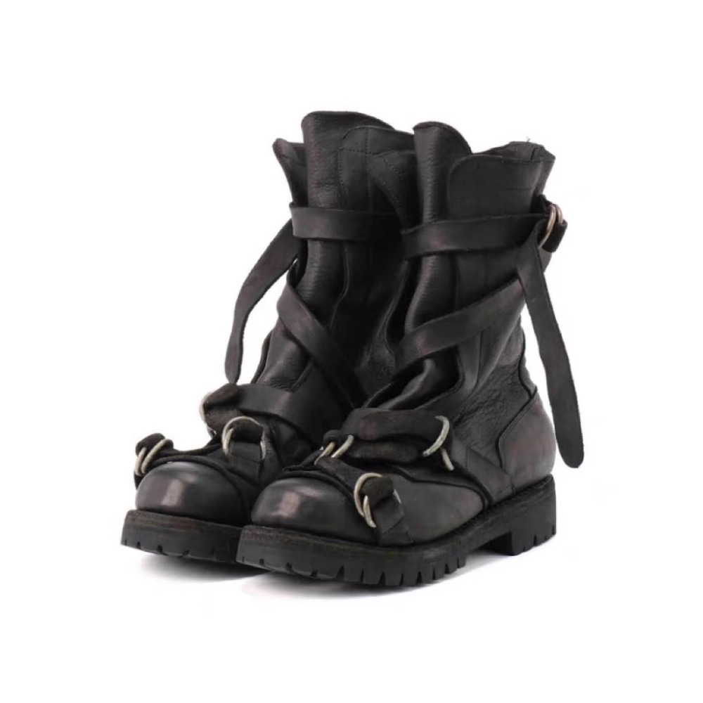 Botas de moto de cuero para ho - Street Fashion Punk reseña y precio