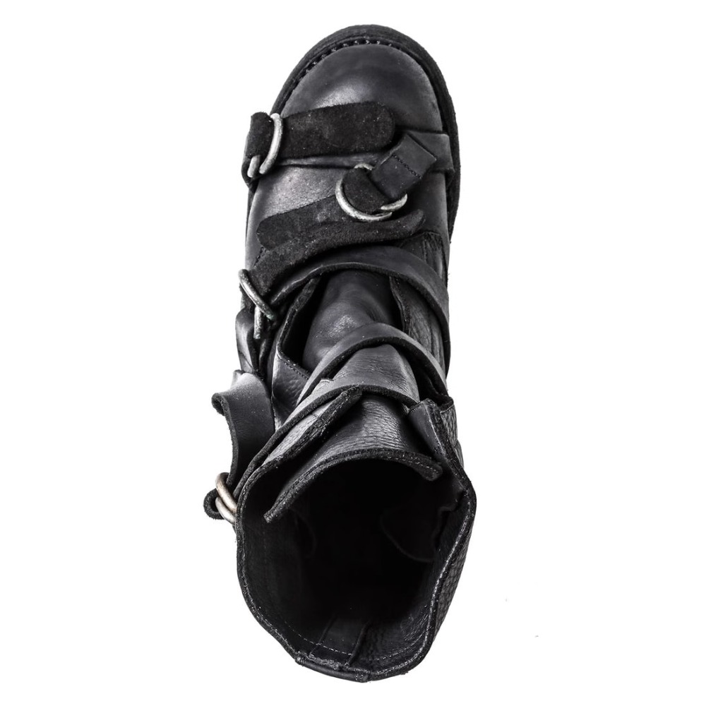 Botas de moto de cuero para ho - Street Fashion Punk reseña y precio